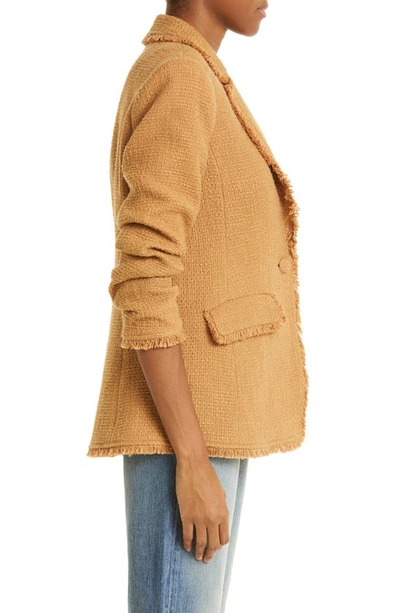 Cinq À Sept Khloe Boucle Blazer In Sahara