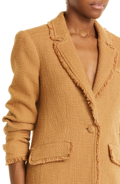Cinq À Sept Khloe Boucle Blazer In Sahara