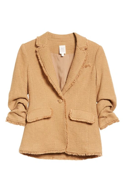 Shop Cinq À Sept Khloe Bouclé Blazer In Sahara