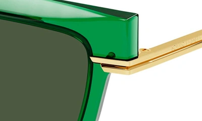Shop Bottega Veneta 53mm Square Sunglasses In Green