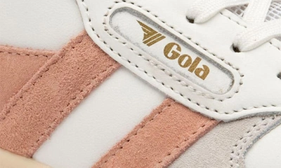 Shop Gola Hawk Sneaker In White/ Pearl Pink/ Gold