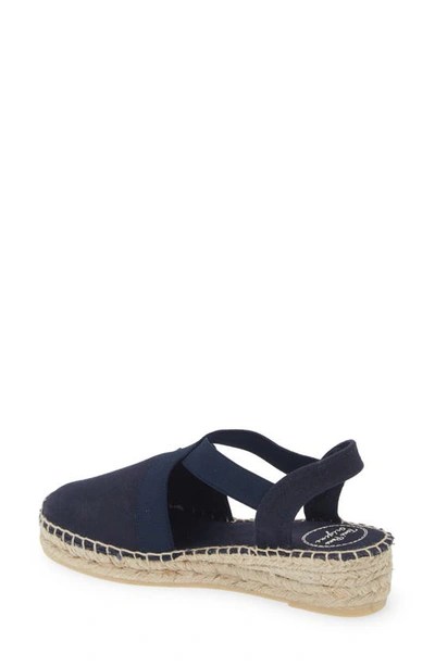 Toni Pons Verona Wedge Espadrille In Mari/navy