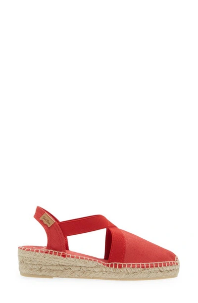 Toni Pons Verona Wedge Espadrille In Vermell/ Red