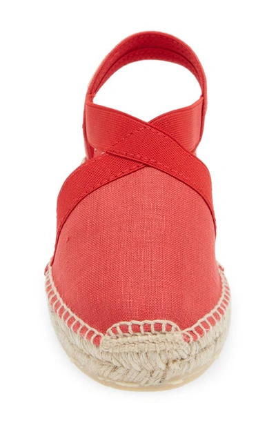Toni Pons Verona Wedge Espadrille In Vermell/ Red