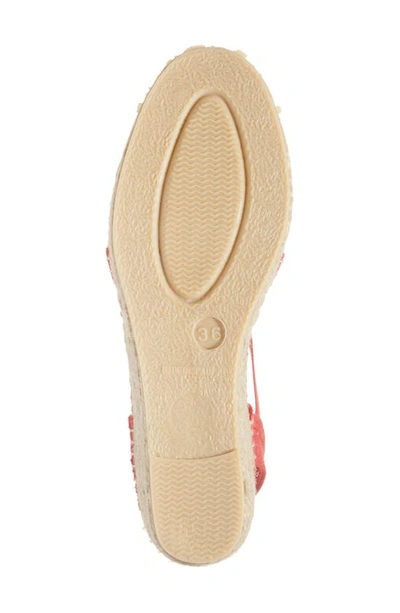 Toni Pons Verona Wedge Espadrille In Vermell/ Red