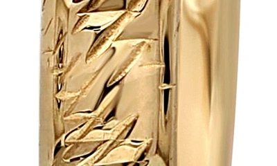 Bony Levy 14k Gold Carved Hoop Earrings In 14k Yellow Gold