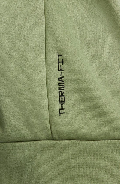 Shop Nike Sportswear Premium Essentials Long Sleeve T-shirt In Oil Green