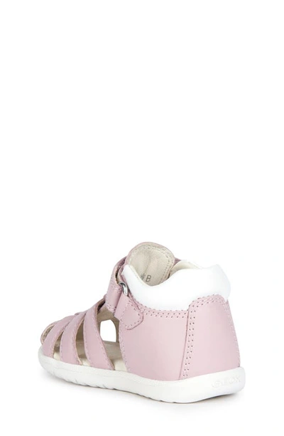 Shop Geox Kids' Macchia Sandal In Rose