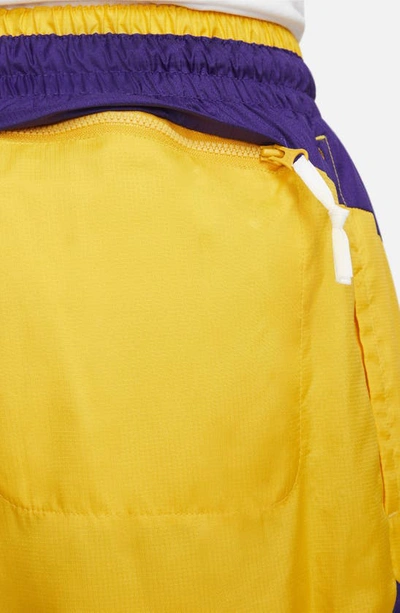 Shop Nike Dna Tie Waist Shorts In Court Purple/ University Gold