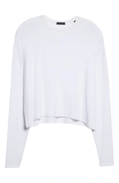 Shop Atm Anthony Thomas Melillo Long Sleeve Boxy T-shirt In White
