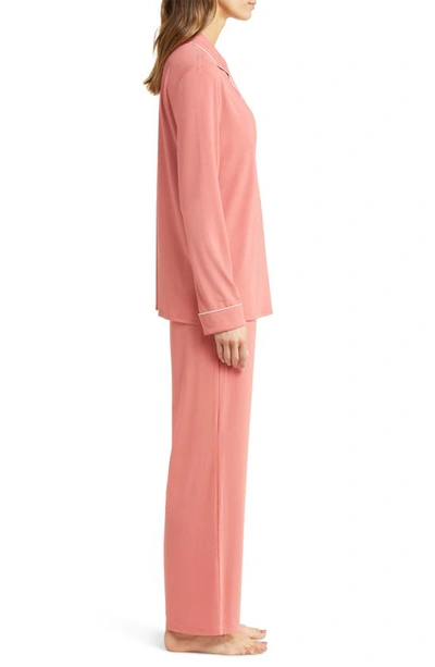 Shop Nordstrom Moonlight Eco Knit Pajamas In Coral Faded