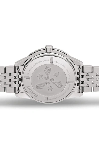 Rado Men's Swiss Automatic Hyperchrome Captain Cook Stainless Steel Bracelet Diver Watch 42mm In Stainless Steel