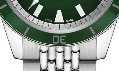 Rado Men's Swiss Automatic Hyperchrome Captain Cook Stainless Steel Bracelet Diver Watch 42mm In Stainless Steel