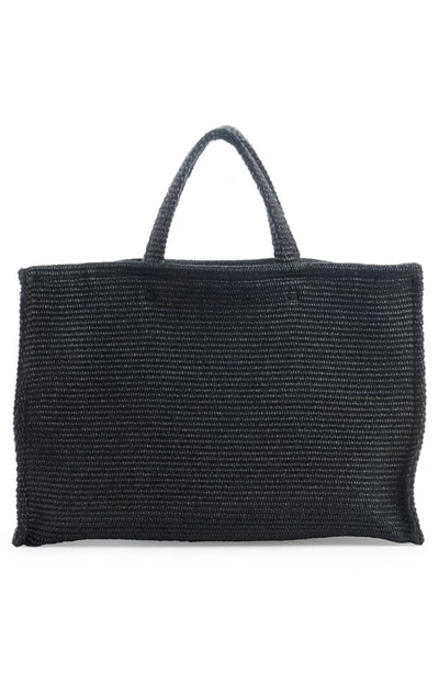 Shop Givenchy Large G-tote Basket Woven Tote In Black