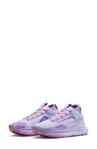 Shop Nike React Pegasus Trail 4 Gore-tex® Waterproof Running Shoe In Purple/ Purple/ Fuchsia
