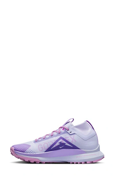 Shop Nike React Pegasus Trail 4 Gore-tex® Waterproof Running Shoe In Purple/ Purple/ Fuchsia