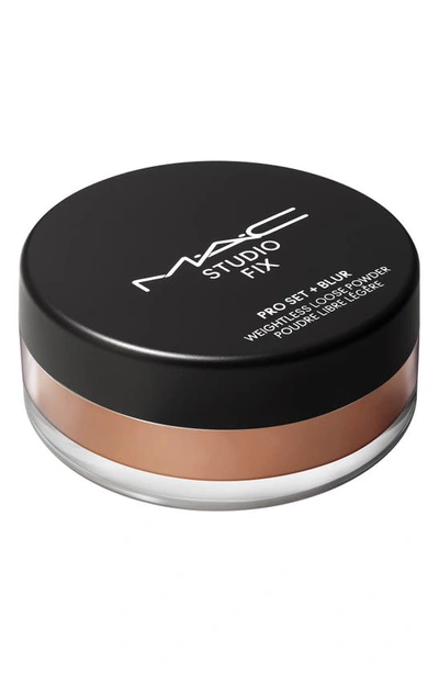 Shop Mac Cosmetics Studio Fix Pro Set + Blur Weightless Loose Powder In 07deep Dark