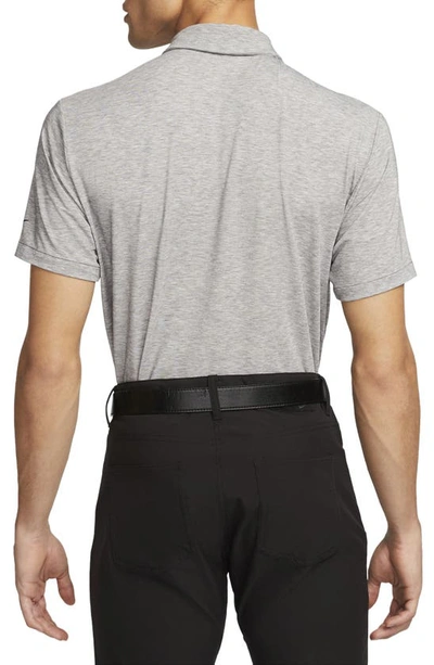 Shop Nike Dri-fit Tour Golf Polo In Grey/ Black/ Black