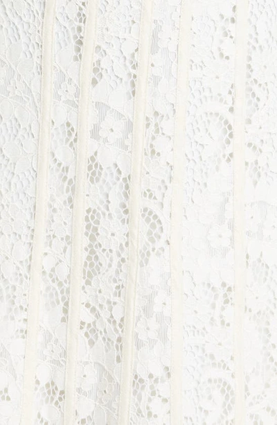 Zimmermann Devi Lace Long-sleeve Midi Dress In Cream