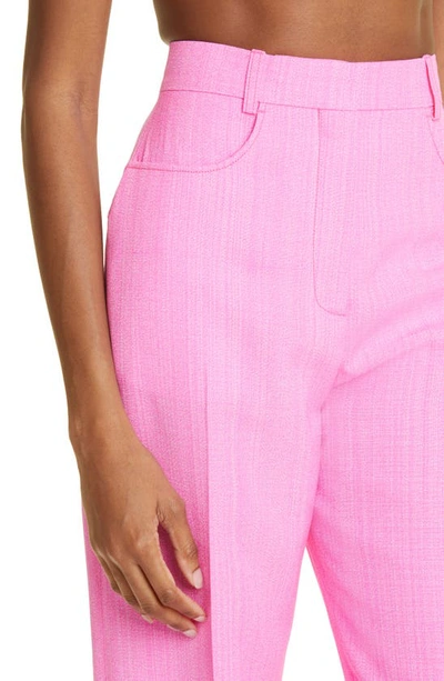 Shop Jacquemus Sage High Waist Crepe Pants In Pink