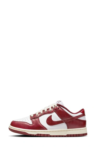 Nike Dunk Low Premium Sneaker In White/ Team Red/ Coconut Milk