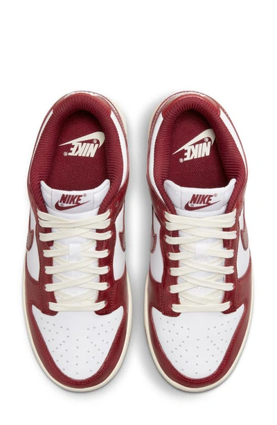 Nike Dunk Low Premium Sneaker In White/ Team Red/ Coconut Milk