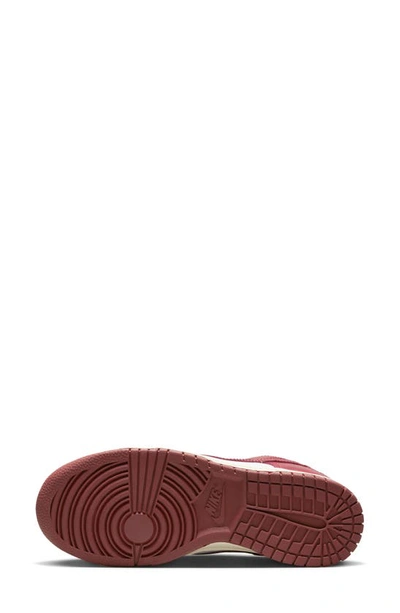 Nike Dunk Low Premium Sneaker In White/ Team Red/ Coconut Milk