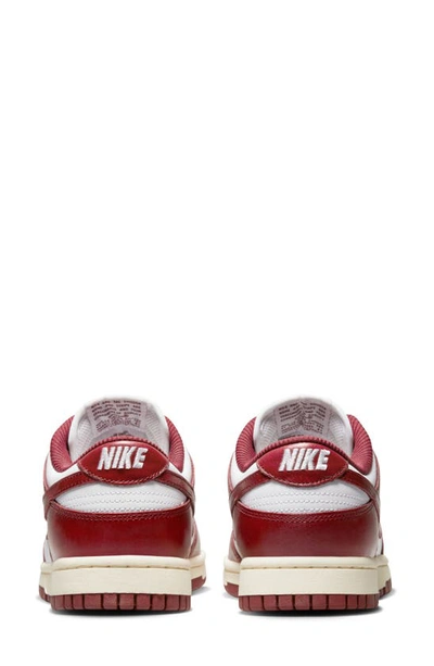 Nike Dunk Low Premium Sneaker In White/ Team Red/ Coconut Milk