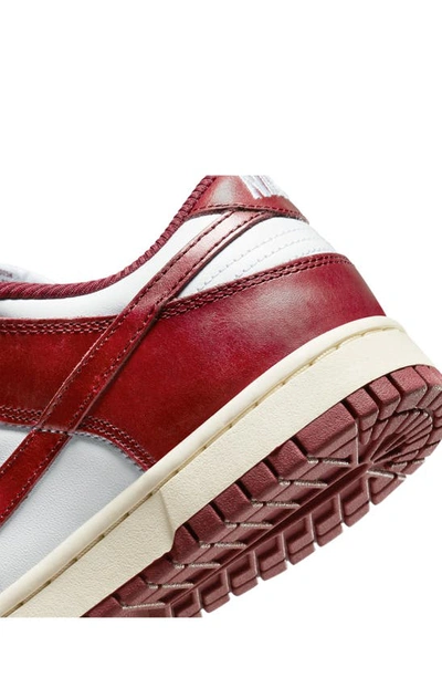 Nike Dunk Low Premium Sneaker In White/ Team Red/ Coconut Milk
