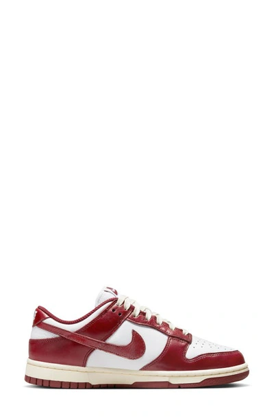 Nike Dunk Low Premium Sneaker In White/ Team Red/ Coconut Milk
