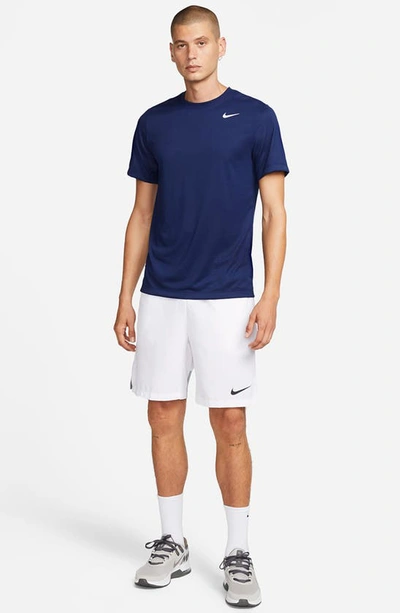 Shop Nike Dri-fit Legend T-shirt In Blue Void/ White