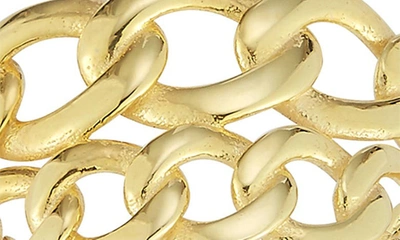 Chloe & Madison Chloe And Madison 14k Over Silver Double Curb Stack Ring In Gold