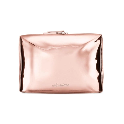 Shop Wellinsulated Large Performance Beauty Bag In Rose Gold