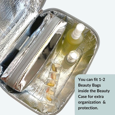 Shop Wellinsulated Performance Beauty Case In Silver
