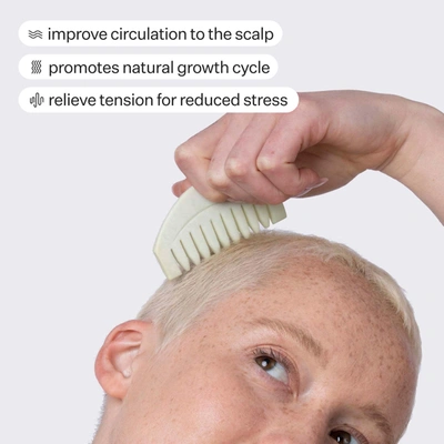 Act+acre Scalp Gua Sha Tool For Hair Growth In White
