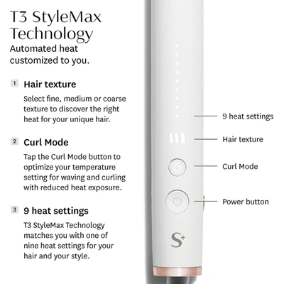 Shop T3 Single Pass Stylemax Professional 1" Flat Iron With Custom Heat Automation In Default Title