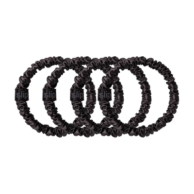 Slip Skinny Scrunchies In Black