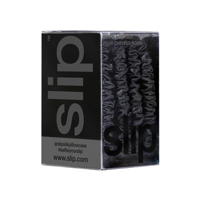 Slip Skinny Scrunchies In Black