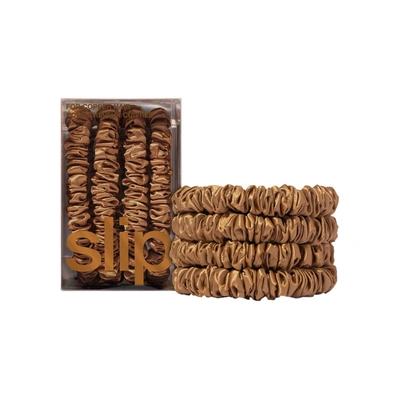 Slip Skinny Scrunchies In Copper
