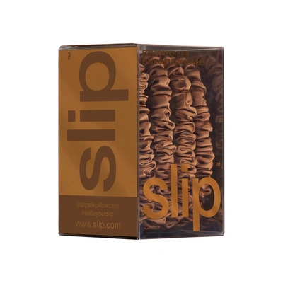 Slip Skinny Scrunchies In Copper