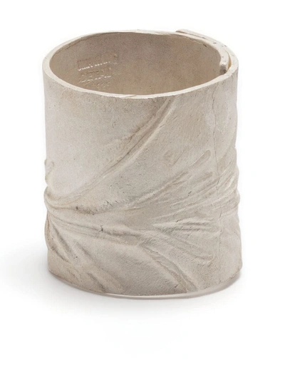 Detaj Wrap Around Cast Ring In White
