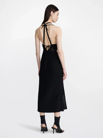 Shop Dion Lee Women Crochet Tie Butterfly Dress In Black
