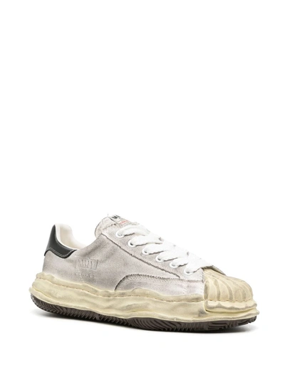 Shop Miharayasuhiro Maison Mihara Yasuhiro Blakey Canvas Og Sole Low Top Sneaker In White