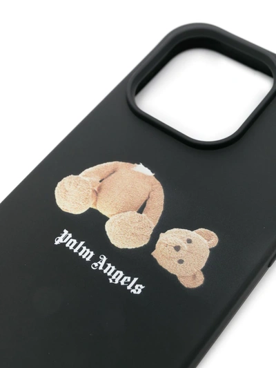 Shop Palm Angels Men Bear Iphone Case 14 Pro In 1060 Black Brown