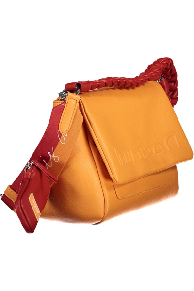 Shop Desigual Chic Orange Polyurethane Crossbody Women's Bag