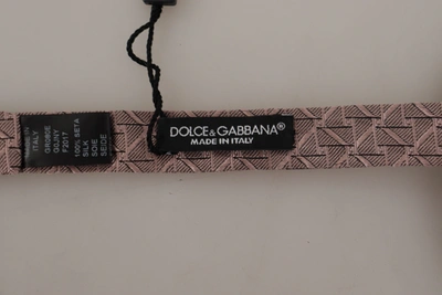 Shop Dolce & Gabbana Gray Fantasy Print Adjustable Neck Papillon Bow Men's Tie