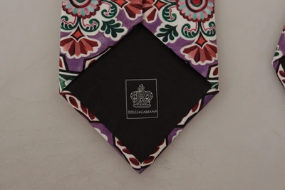 Shop Dolce & Gabbana Multicolor Fantasy Pattern Necktie Men's Accessory