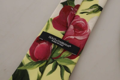 Shop Dolce & Gabbana Multicolor Floral Print Adjustable Neckmen's Accessory Men's Tie