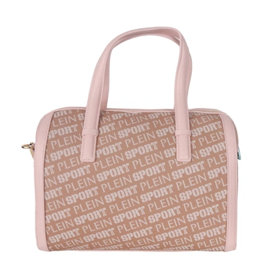 Shop Plein Sport Pink Polyamide Crossbody Women's Bag