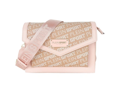 Shop Plein Sport Pink Polyamide Crossbody Women's Bag